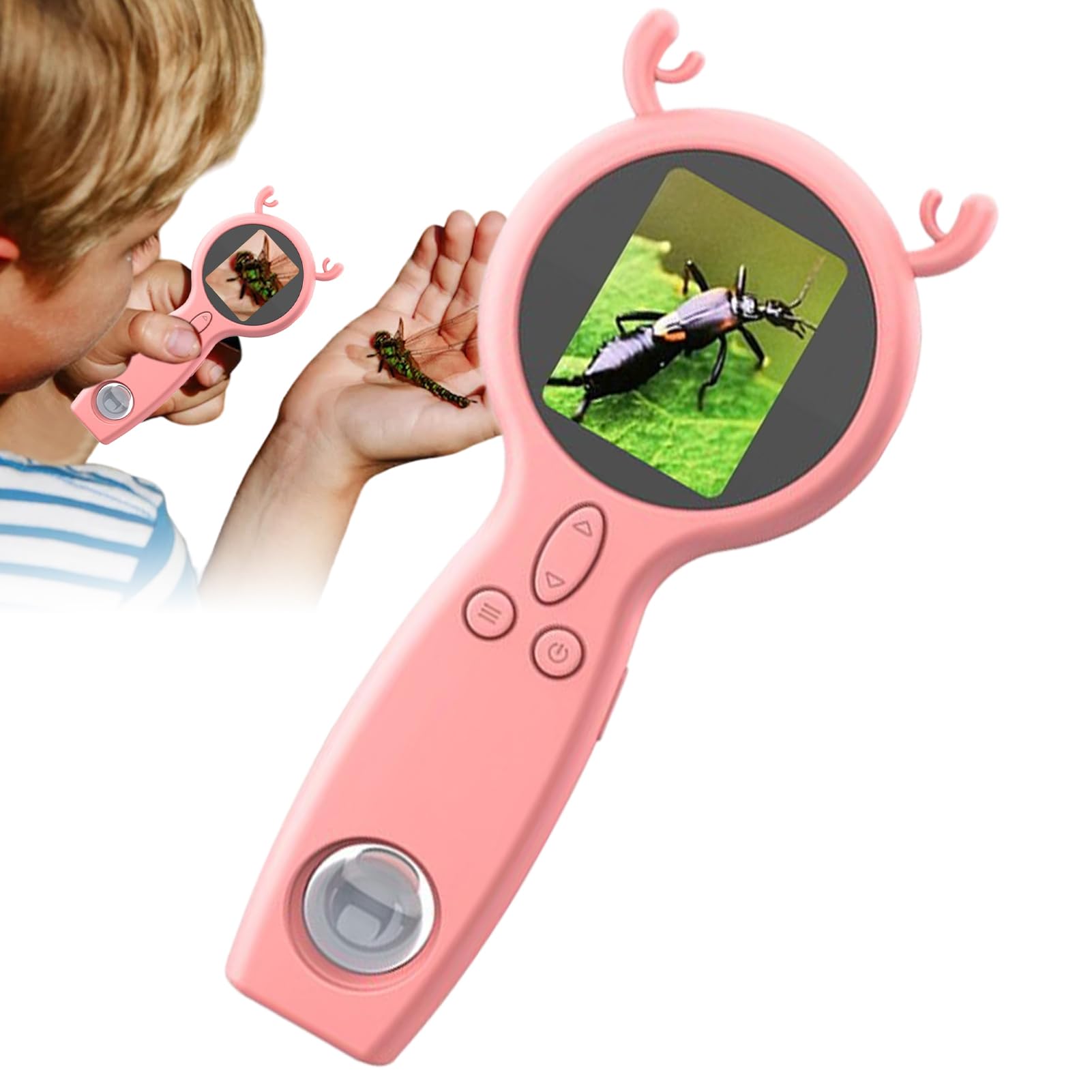 Microscope numérique portable 50x avec deux objectifs pour l'éducation - 8