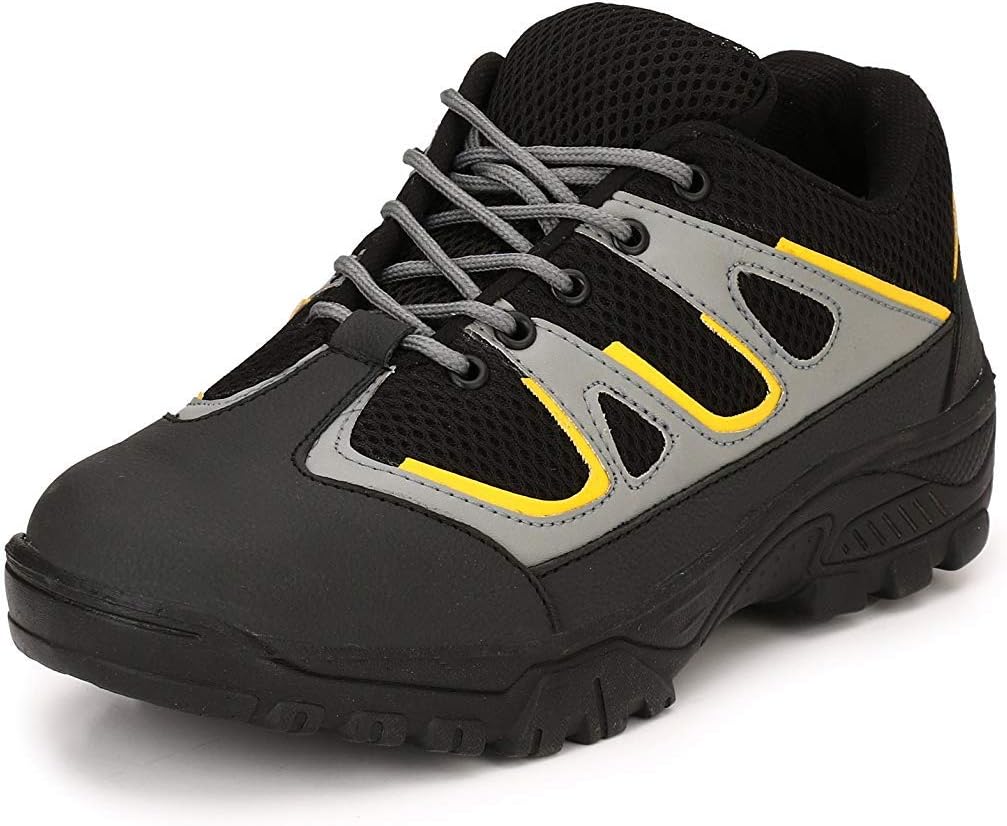 Eego ItalyBlack Genuine Leather Steel Toe Safety Shoes