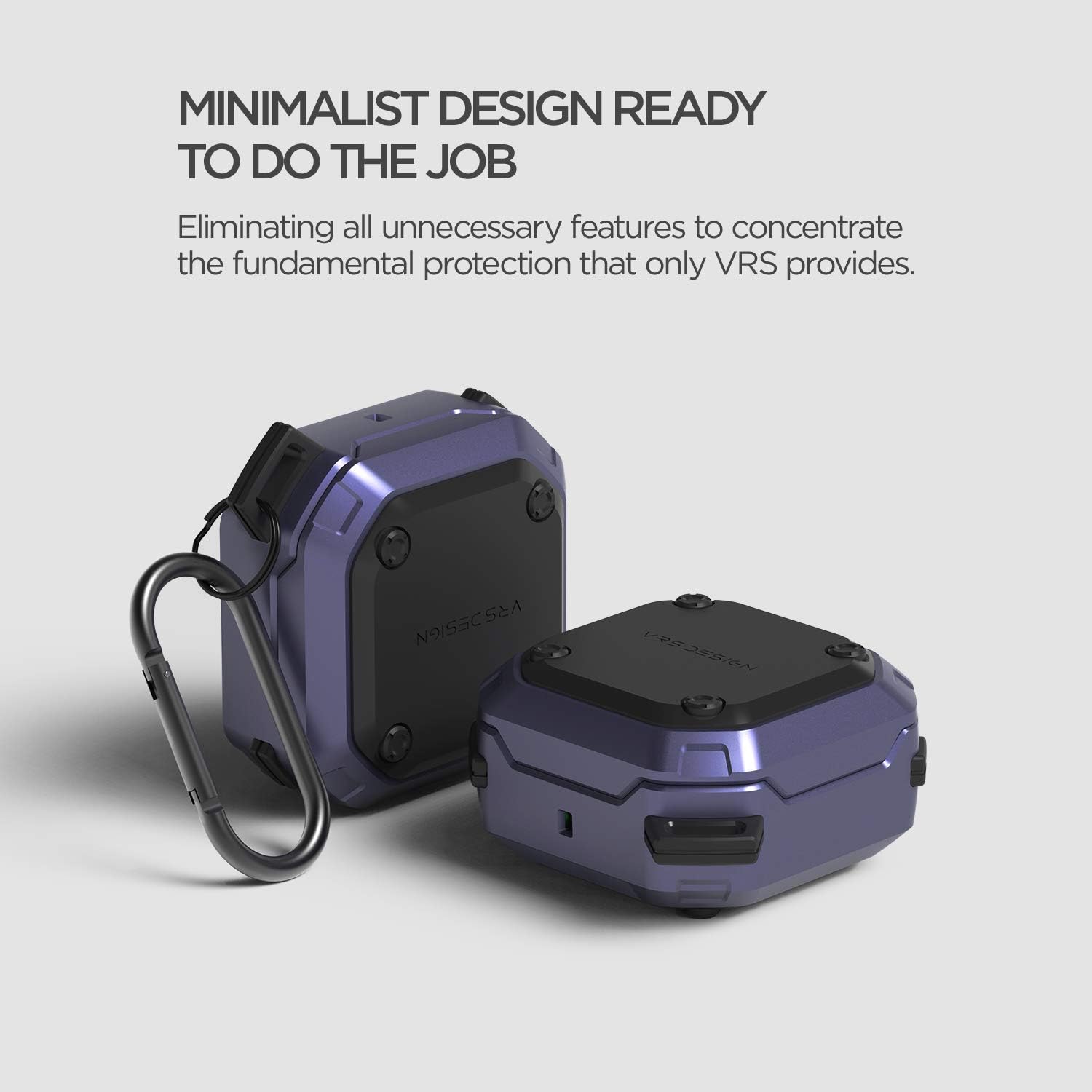 VRS Design Acitve for Galaxy Buds2 Pro Case (2022) / Galaxy Buds 2 Case (2021) / Galaxy Buds Pro (2021) / Buds Live Case (2020) (Purple)