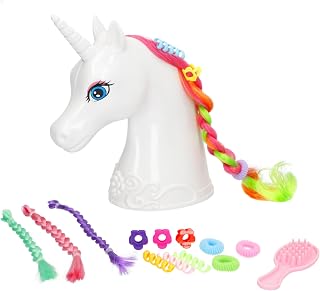 Colorbaby Beauty Busto Unicornio arcoíris para peinar