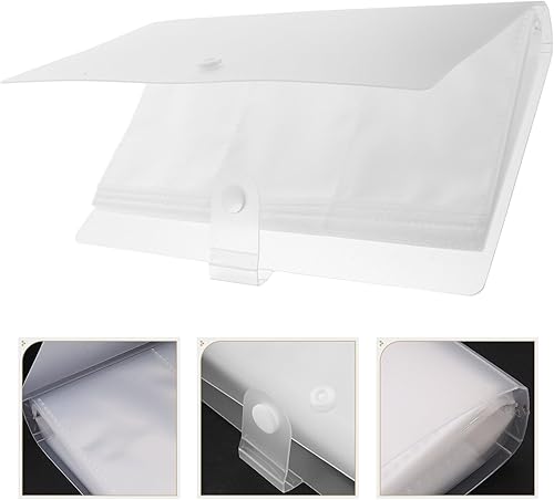 Miniatura 8 de MAGICLULU Small Photo Album Postcard Collection Album Double-side Photo Storage Book with Translucent Frosted Cover for Artworks Postcards Pictures