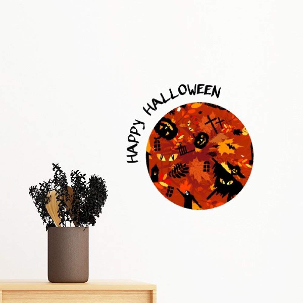 Sticker mural Halloween cartoon amovible pour masquer un mur nu