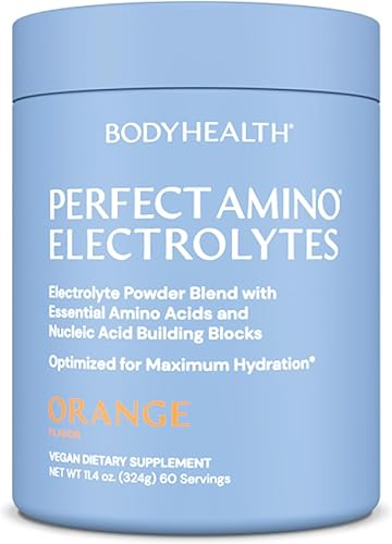 Vista 16 de BodyHealth PerfectAmino - Electrolitos en polvo sin azúcar, mezcla de electrolitos para ayunas Keto sin azúcar, polvo de hidratación