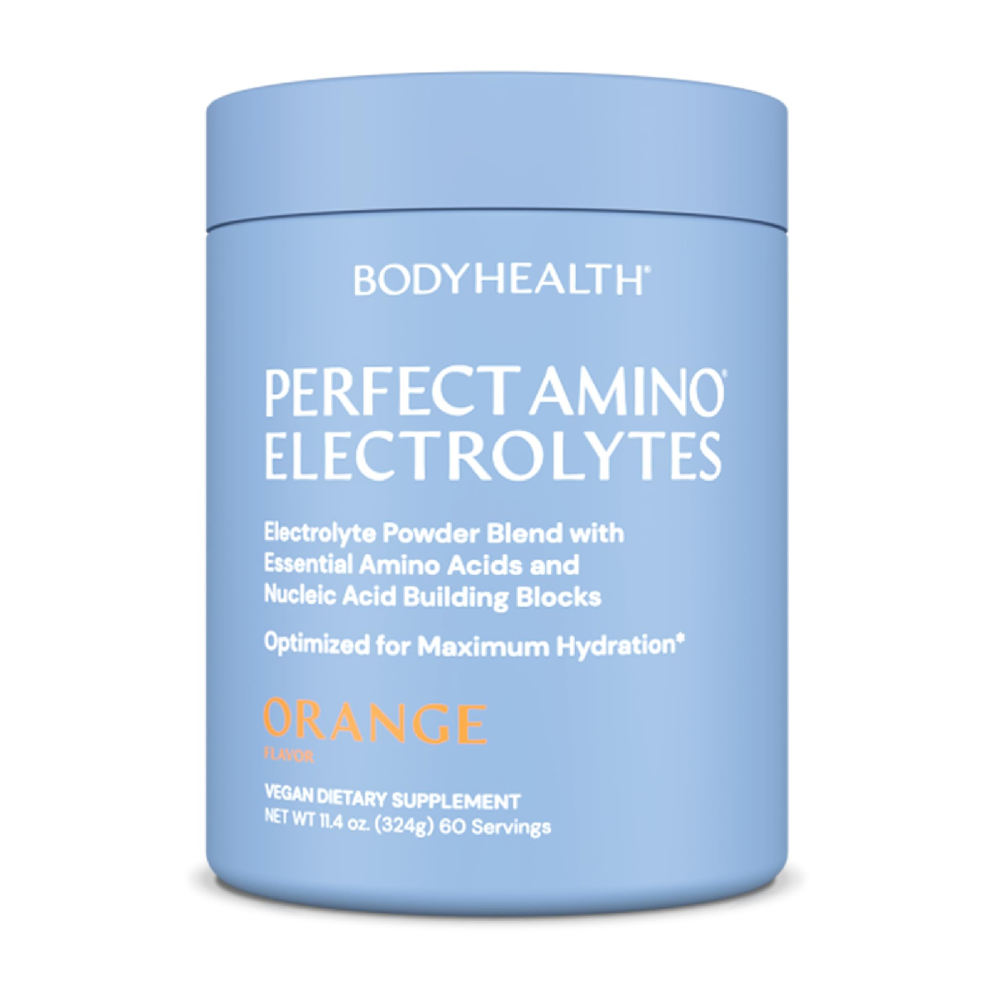 BodyHealth PerfectAmino Electrolytes Powder No Sugar, Keto Sugar Free Fasting Electrolytes Drink Mix, Hydration Powder with Trace Minerals - Watermelon - 60 Servings — Amazon image 8