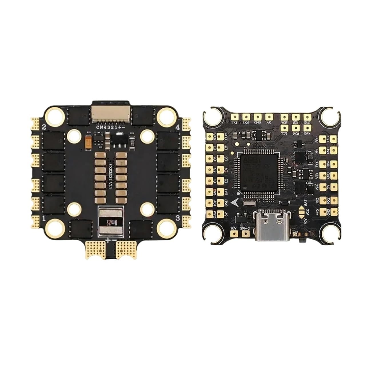 1 pezzo F7 Flight Controller Dual BEC con 45A-65A 4 in 1 Brushless ESC Stack adatto for FPV Freestyle Racing Drone F722 V2(F7 With 60A ESC)
