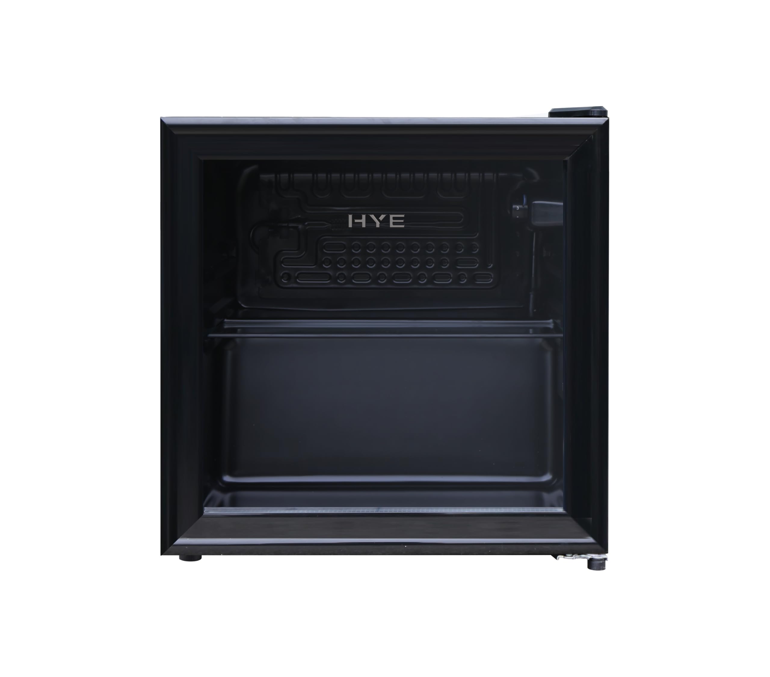 HYE Mini Fridge - Drinks Fridge, 46L Capacity, Stylish & Freestanding Design, Quiet 40 dB Operation, 47.5cm Width, White, Perfect For Bedrooms, Offices & Student Rooms - RF01MBF46W23 — view 10
