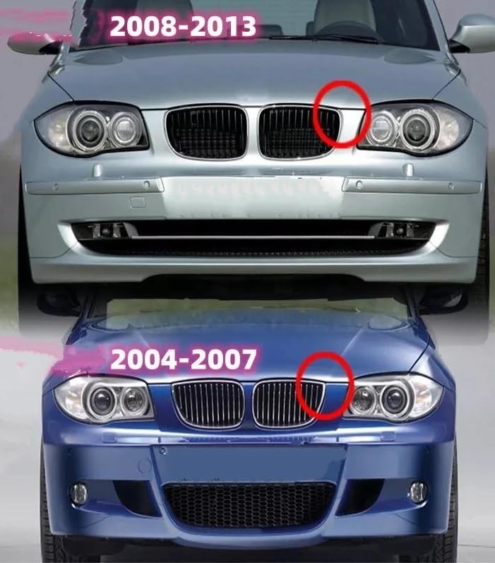 Rejilla de riñón para parachoques delantero de BMW Serie 1 E81 E87 de 2008 a 2013 2