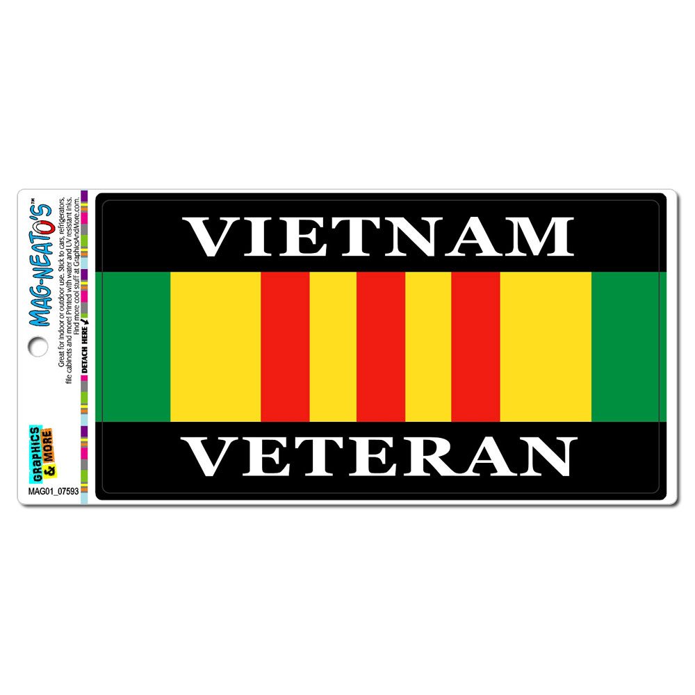 GRAPHICS & MORE Vietnam Veteran Ribbon Automotive Car Refrigerator Locker Vinyl Magnet
