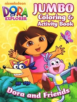 Paperback Dora the Explorer Jumbo Coloring & Activity Book ~ Dora and Friends Book
