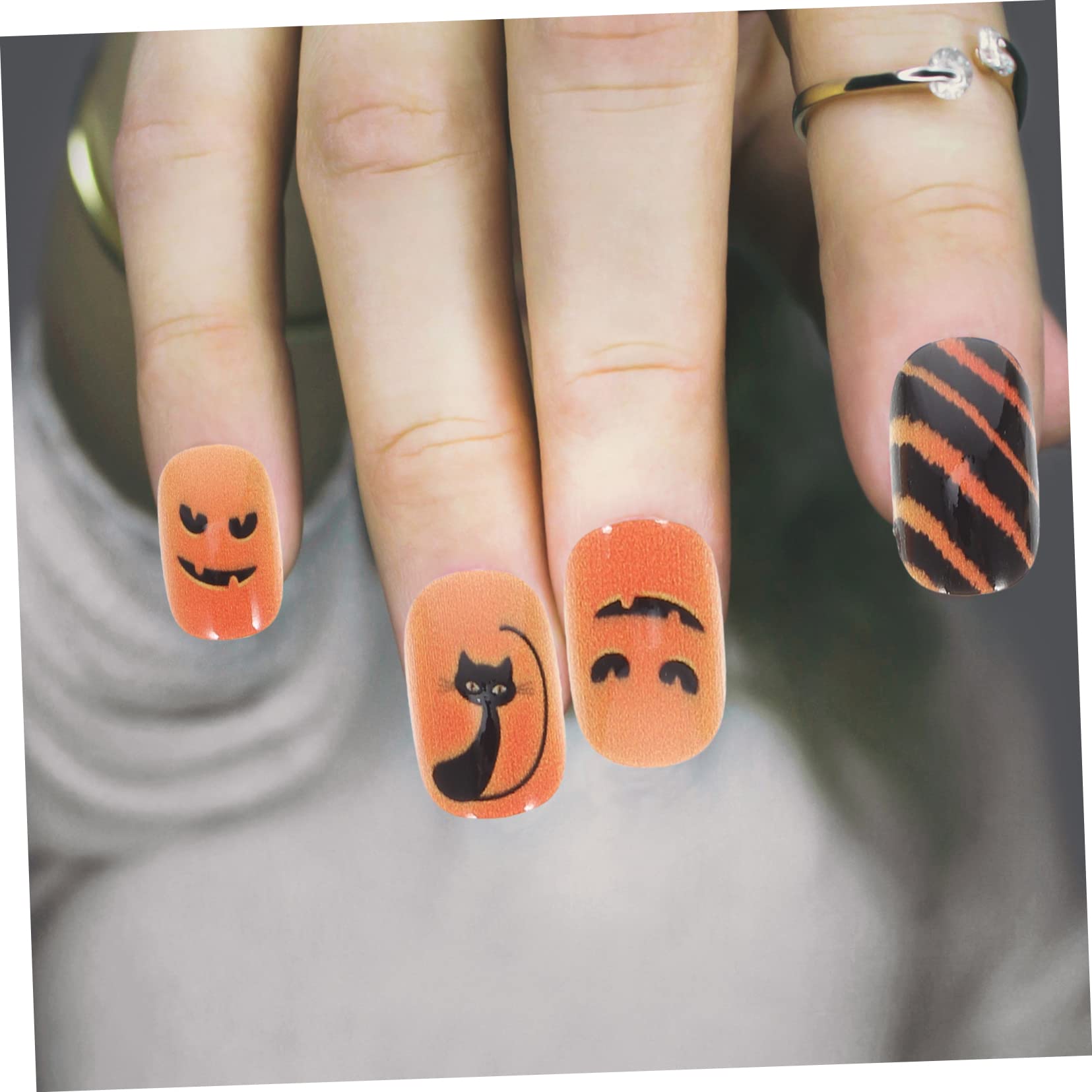 LALAFINA 288pezzi Unghie Per Halloween Unghie Adesive Per e Adulti Design e Facili Applicare e Rimuovere Per Festeggiamenti e Manicure Festive