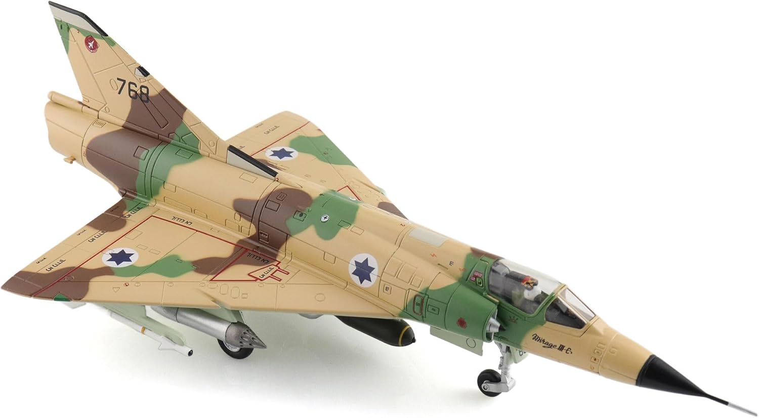 Hobby Master | 1:72 Scale Diecast Military Aircraft Replica | Mirage IIICJ 768, The First Jet Squadron, Ramat David AB, Dec 1970 | Model HA9804