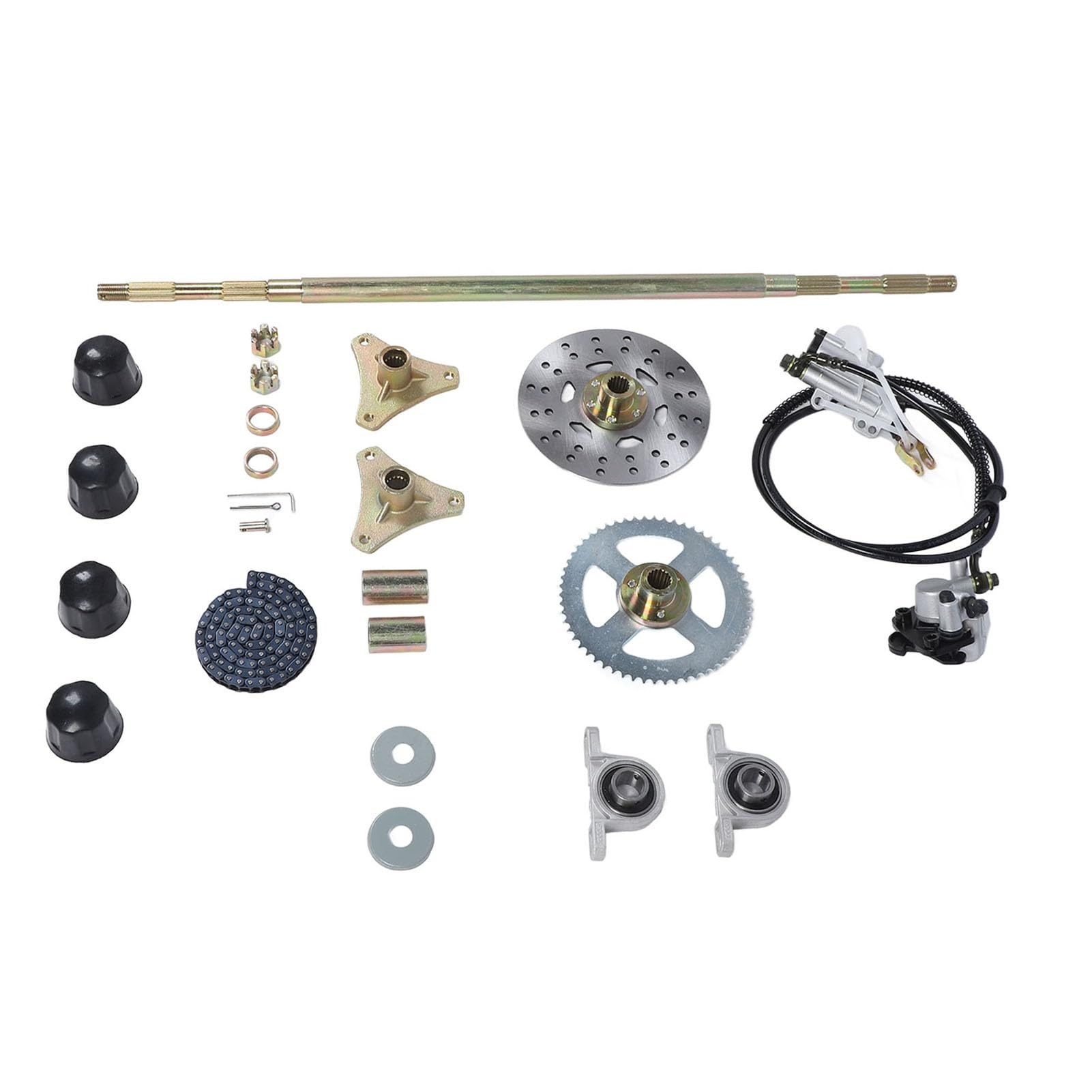 SIXRUN Kit Assale Posteriore Go Kart da 29 Pollici, Componenti Durevoli, Aggiornamento delle Prestazioni per Quad ATV