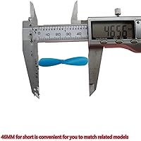 Vista 7 de skrnrhrery Las cuchillas de hélice, las hélices positivas y negativas de 1.8 pulgadas son adecuadas para cuadricópteros modelo de avión planeador
