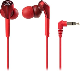 オーディオテクニカ ATH-CKS550X RD SOLID BASS カナル型 イヤホン 有線 重低音 ハイレゾ音源対応 レッド