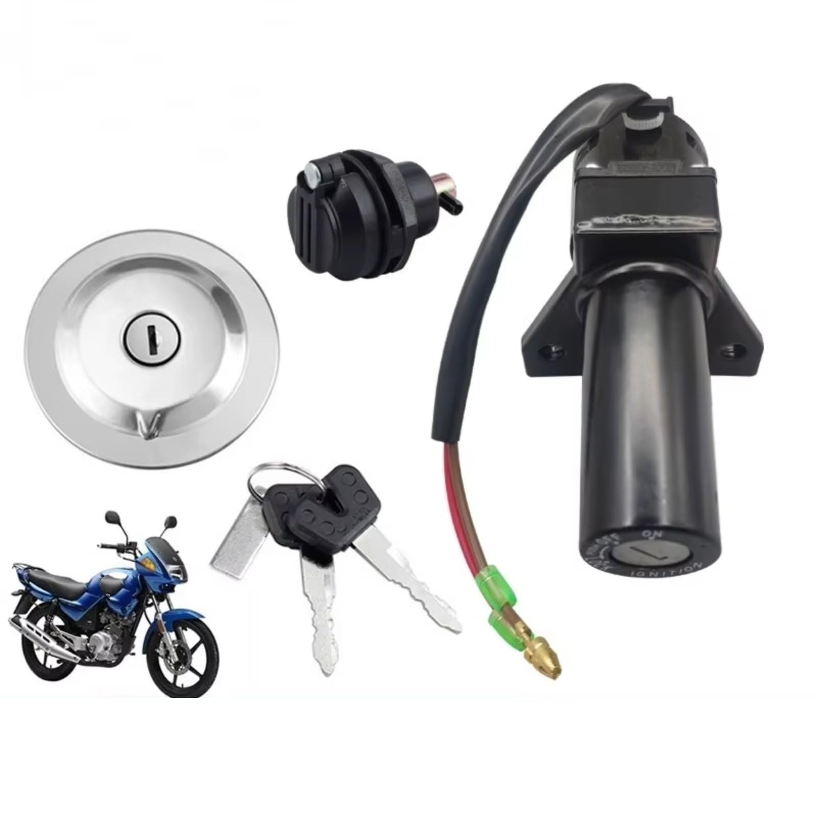 Amazon.co.jp: バイク キーセット 建設 YBR125 JYM125 YMH125