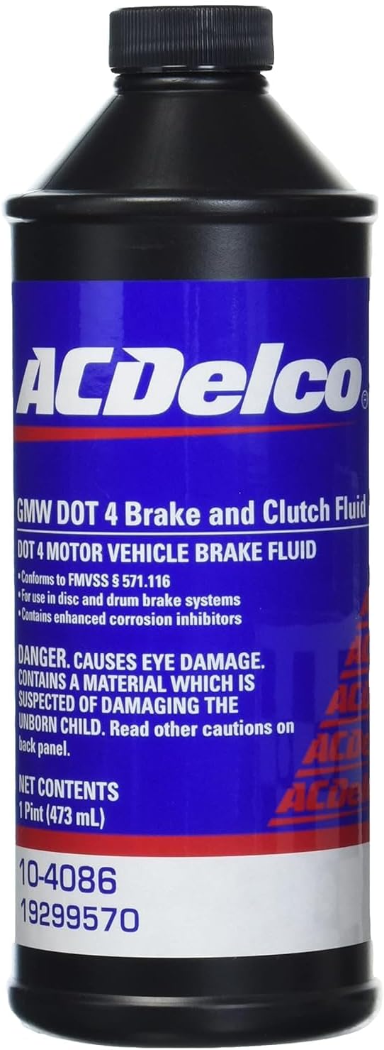 ACDelco 798696 GM Original Equipment 10-4086 DOT 4 Hydraulic Brake and Clutch Fluid – 16 oz