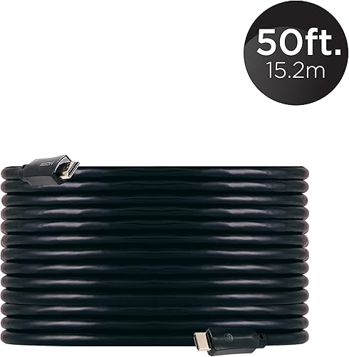 Miniatura 4 de UltraPro Cable HDMI para pared, 50 pies de alto, clasificación CL3, Ethernet 1080P 10.2Gbps, conectores dorados, para transmisión, juegos, cine en