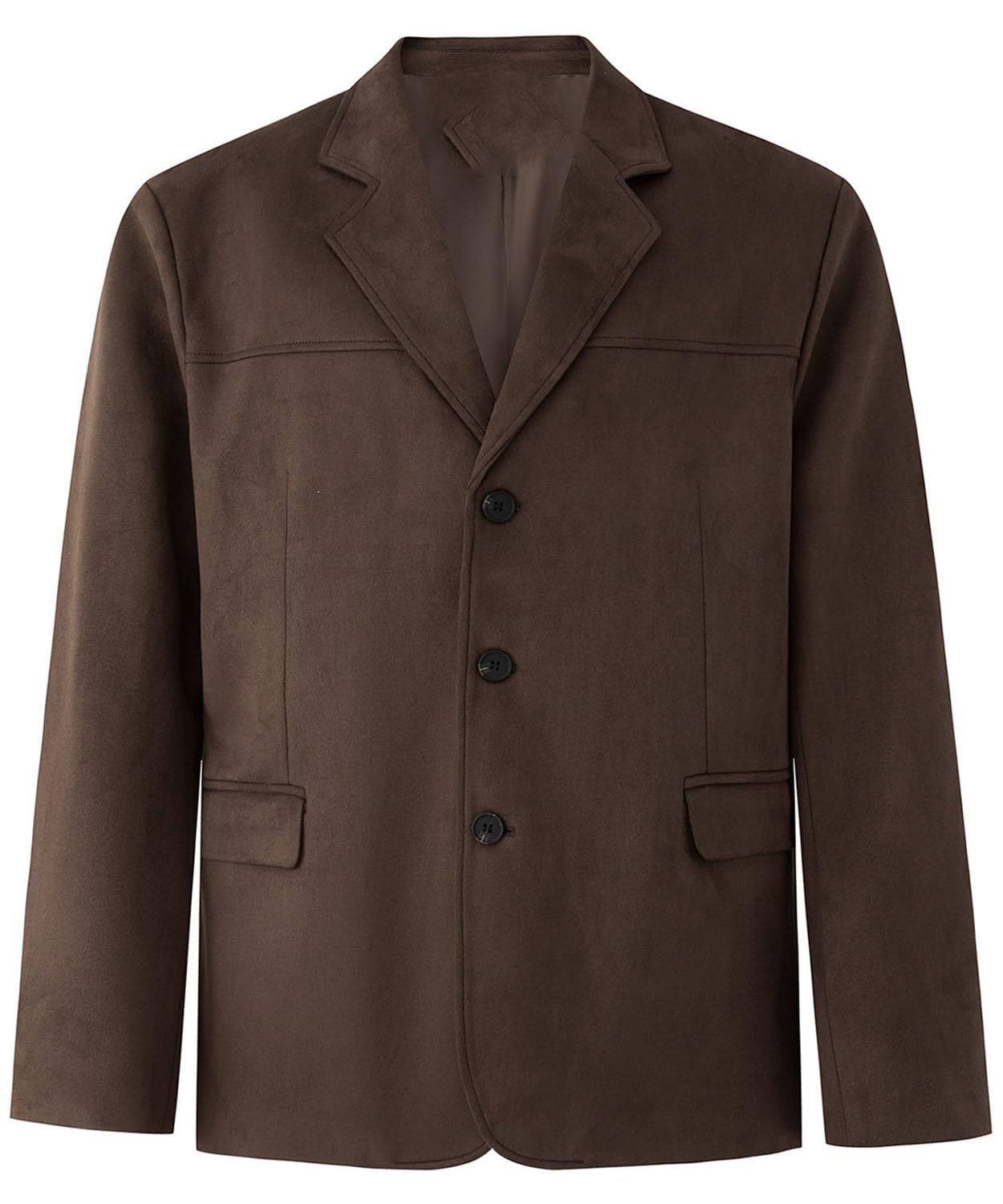 Blazer en daim pour homme veste de costume chic et décontractée - 7
