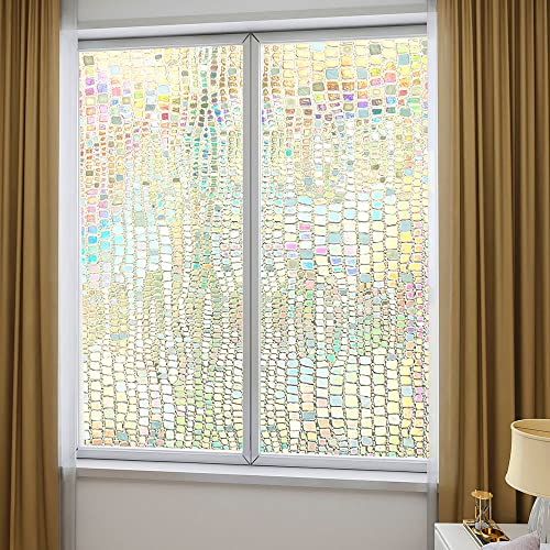 Vinilo decorativo de ventana 3D Rainbow película frost miniatura 7