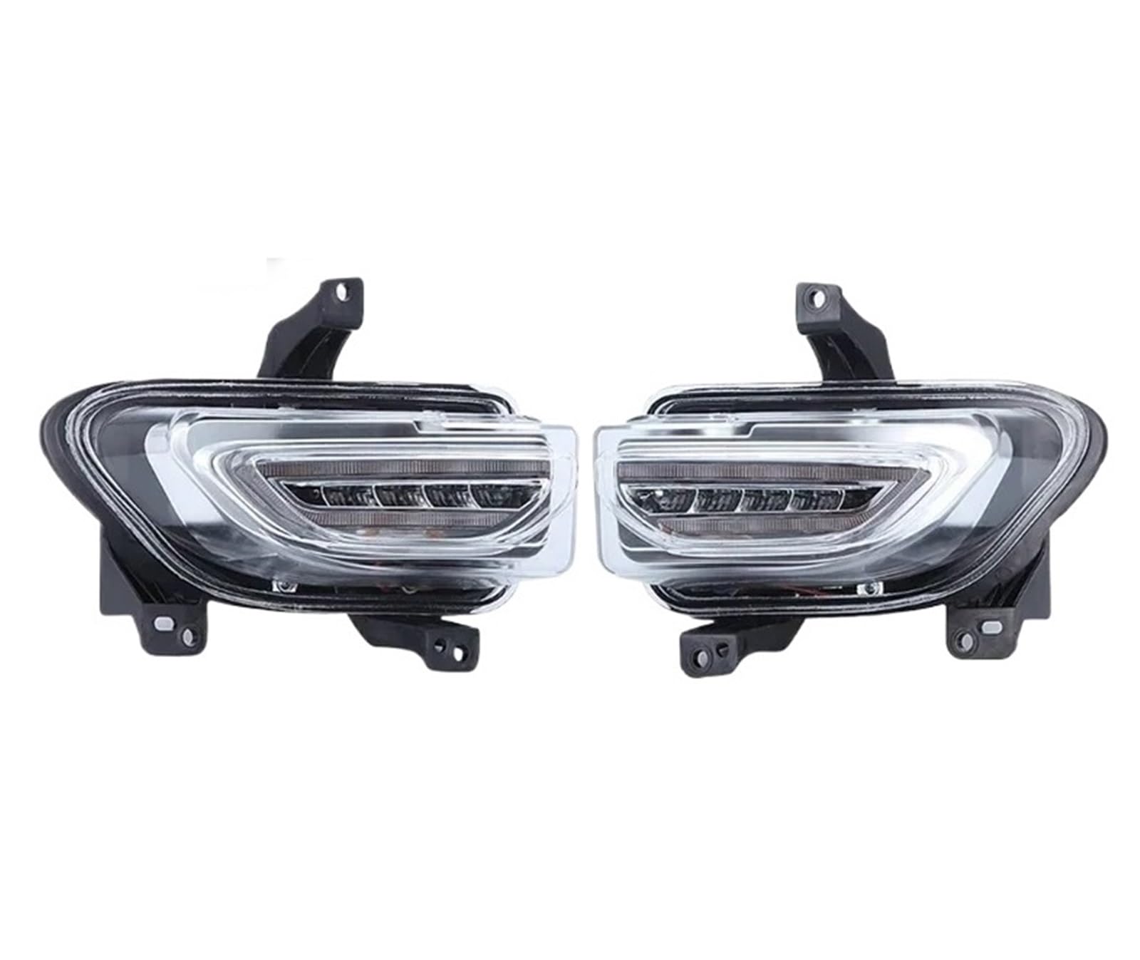 Intermitentes Laterales LED para Jeep para Renegade 2015-2018 Parachoques Delantero LED DRL Conjunto Luces Circulación Diurna Señal Giro Luz Antiniebla Conducción Señal Giro Coche