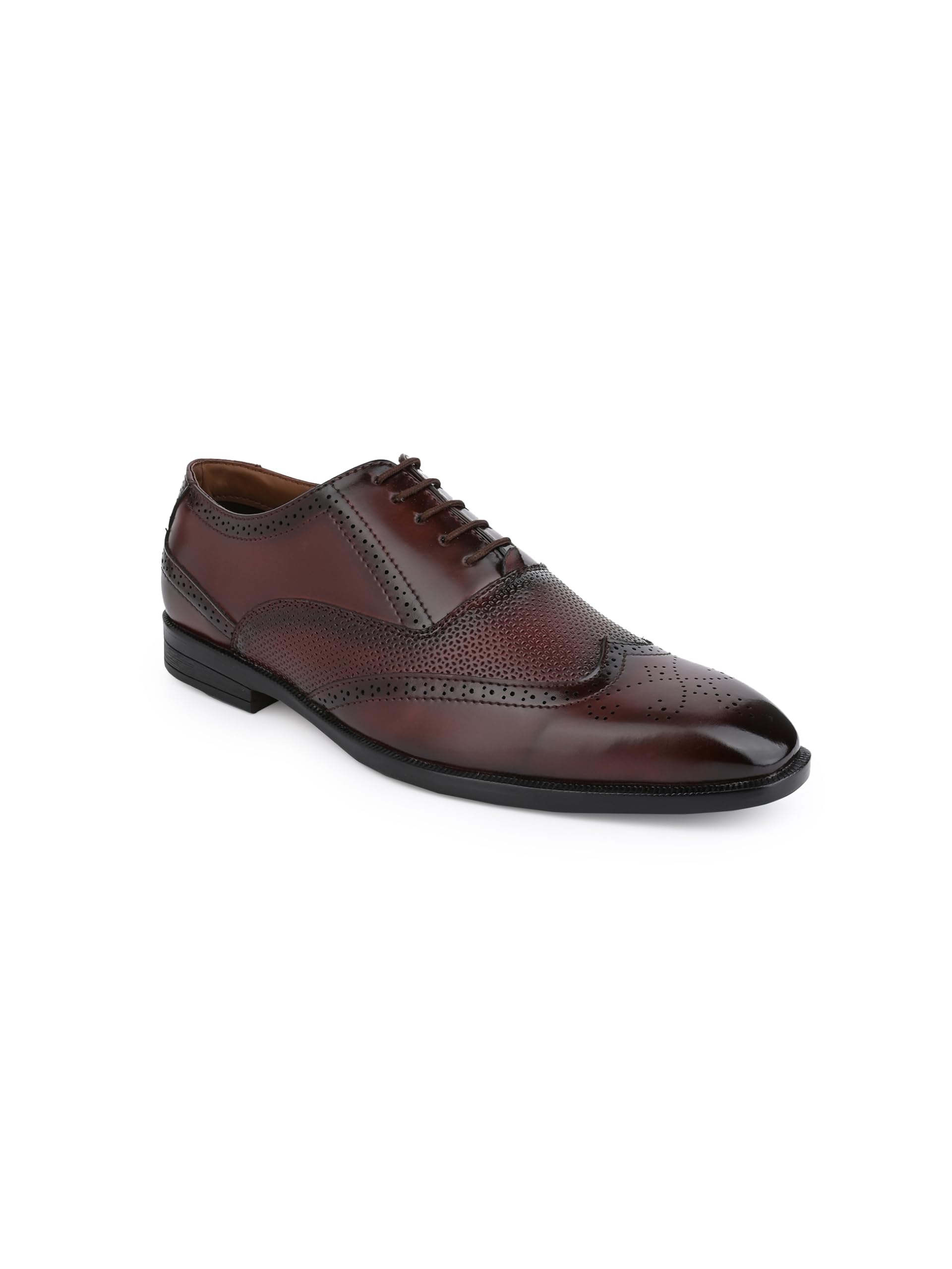 ALBERTO TORRESIMen's Brogues Formal Shoes - Synthetic with TPR Sole, Lace-up Closure for Comfortable and Stylish Office Wear
