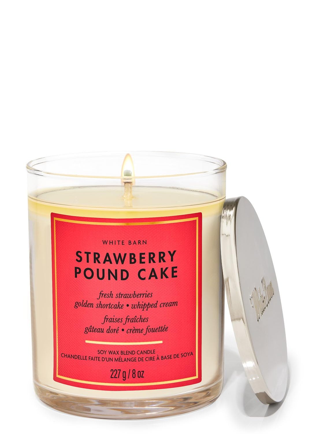 Bath and Body Works Strawberry Pound Cake Single Wick Jar Candle | 227 g / 8 oz | Single Wick Candle| Sweet Fragrance-image-33