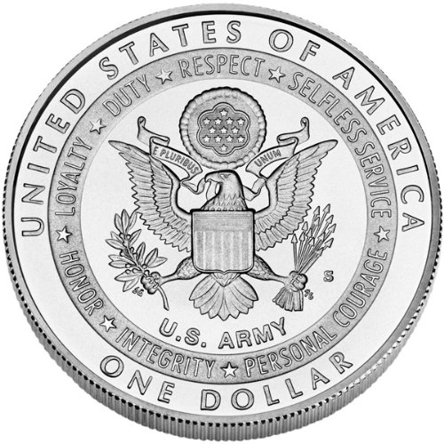 2011 S Commemorative Silver US Army Dollar Uncirculated