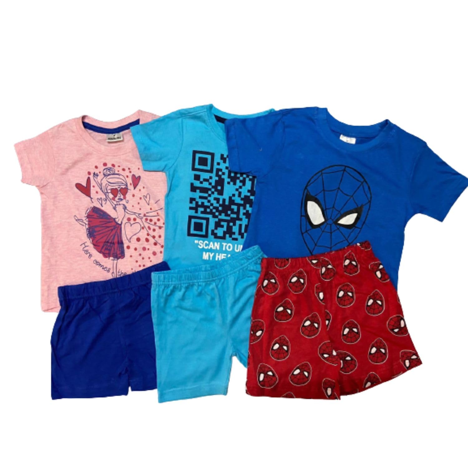 FY Boys and Girls Unisex Co-ordinated SkyScan Sets Pack of 3sets Size-6Y