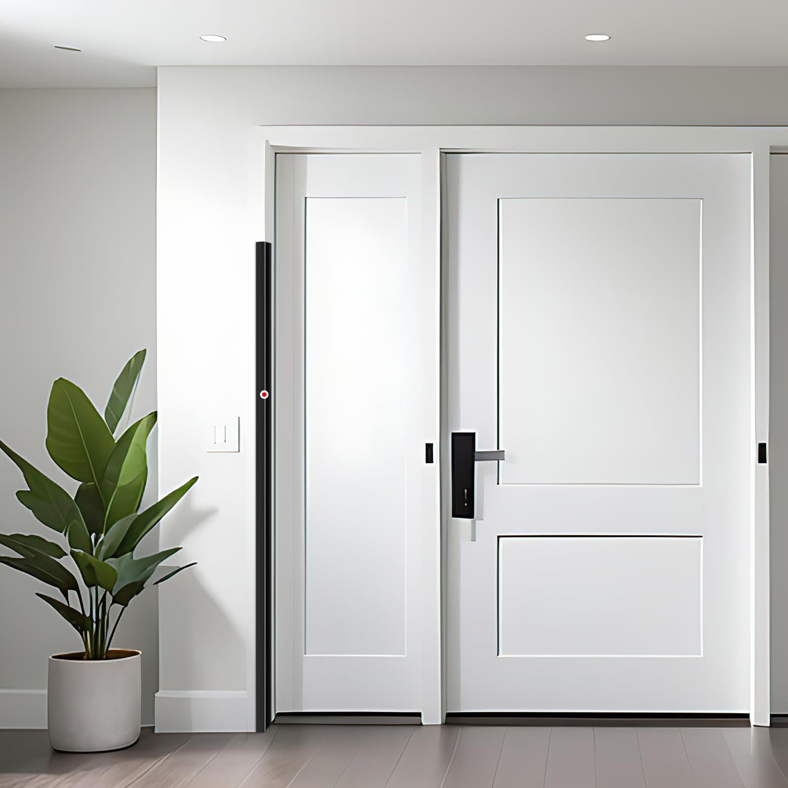 2PCS Wall Corner Protectors Guards - Self Adhesive Corner Protector & Corner Guards for Walls Edge Protection, Easy to Apply - No Tools Needed(Black, 31.5