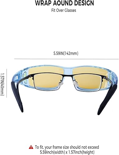 Miniatura 5 de Night Driving Glasses for Men Women Fit Over Sunglasses Anti Glare Polarized HD Night Vision Glasses for Driving