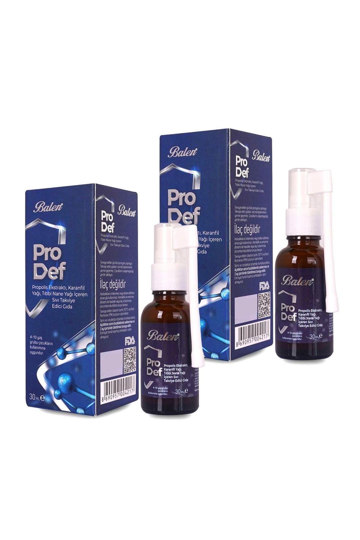 BALEN Prodef Propolis Karanfil Yağı Boğaz Spreyi 30 ml X 2 Adet