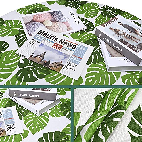 Nappes peintes à la main anti-terne feuilles de bananier pour table à manger