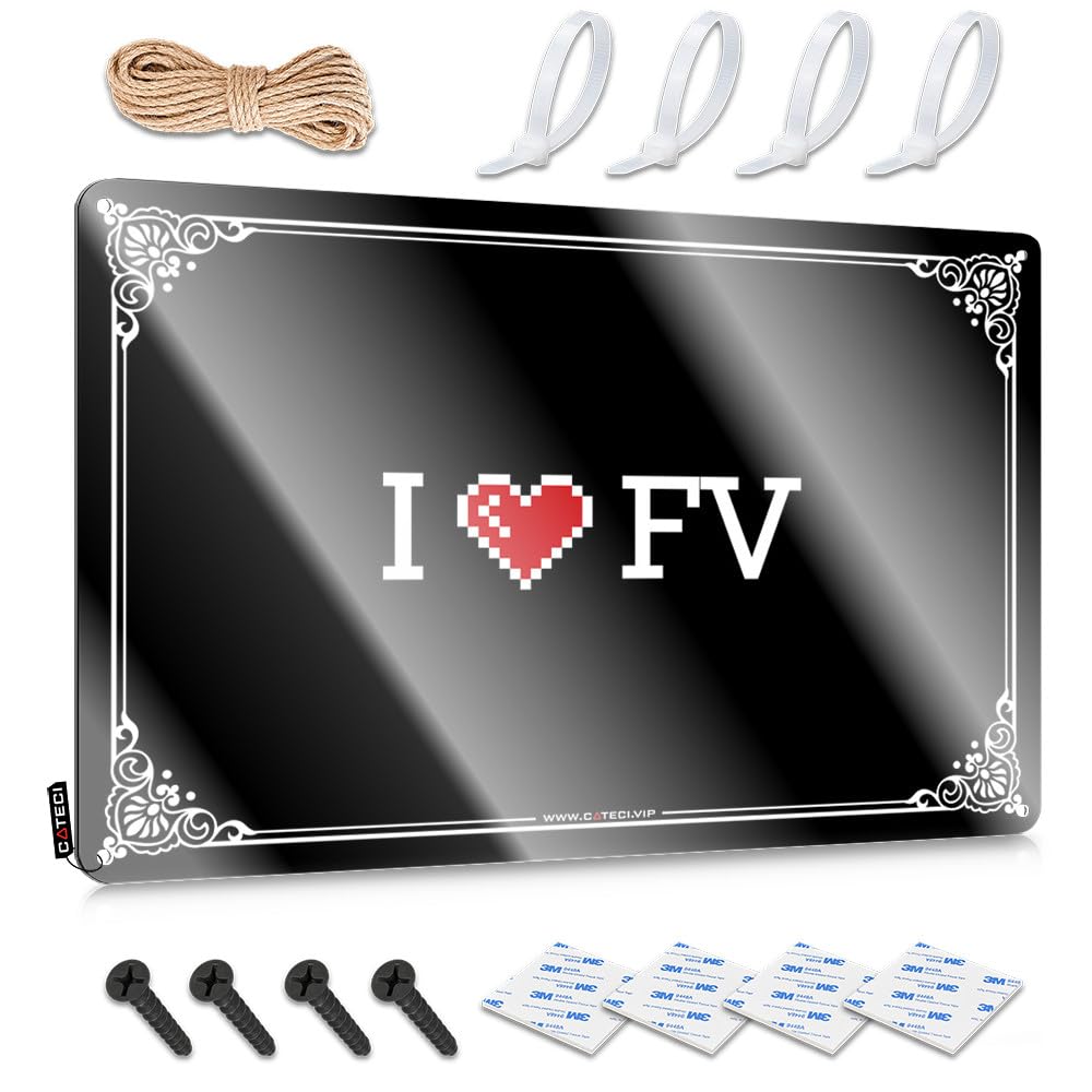 Cool Room Decorations, Plaques Home Fun I Love Fv | Rustic Industrial Wall Art(30X40CM)