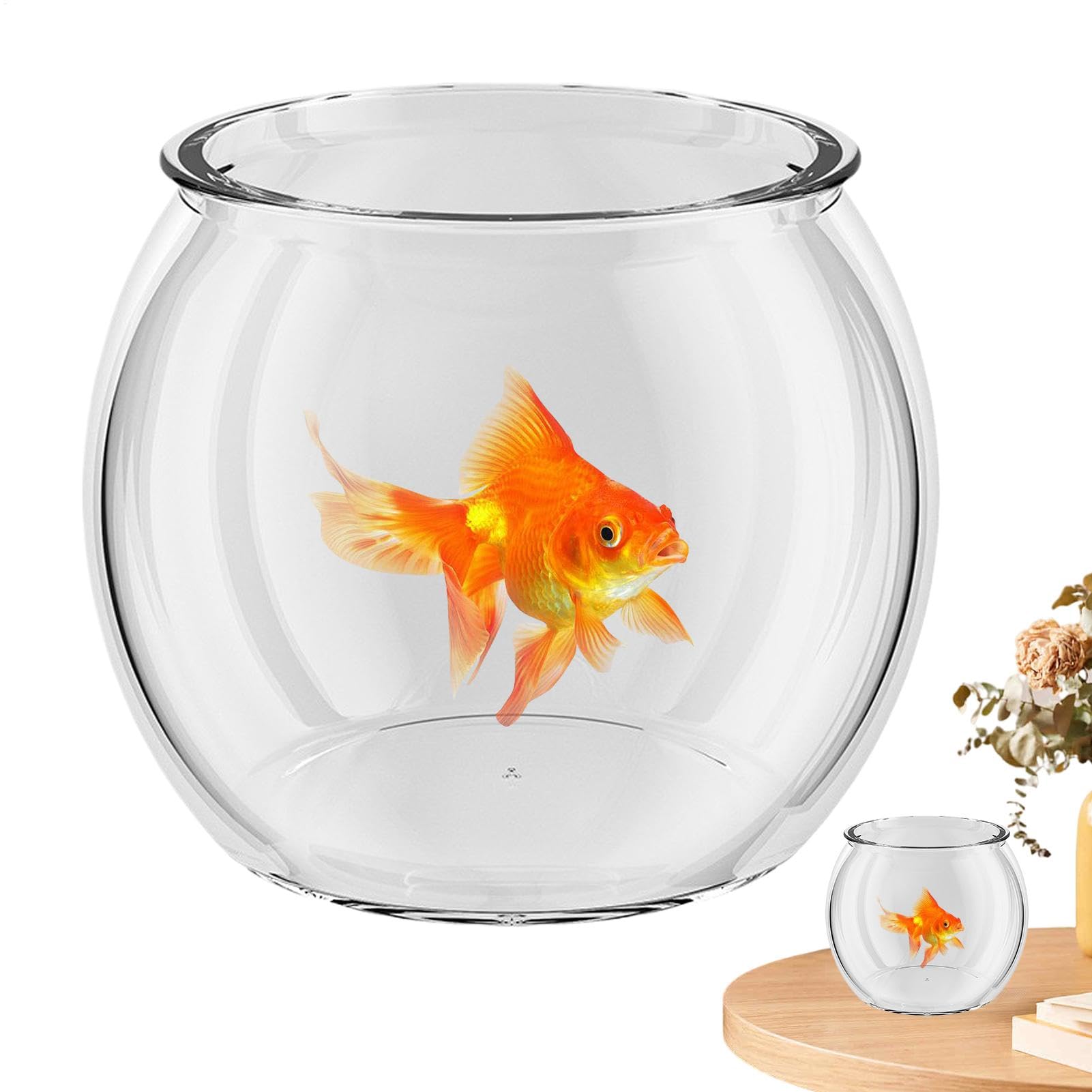 Amazon | 3個 金魚鉢 2.3/4/6リットル容量 小さな水槽 金魚ボウル 丸型