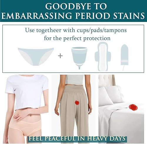 Miniatura 5 de Bragas protectoras a prueba de fugas para mujeres y niñas período menstrual flujo pesado sangrado posparto incontinencia urinaria 3-5