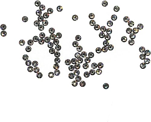 Preciosa Viva Rhinestones - Parte trasera plana sin fijación, diamante negro, SS20 (0.181 in - 0.189 in) - 144 piezas por paquete