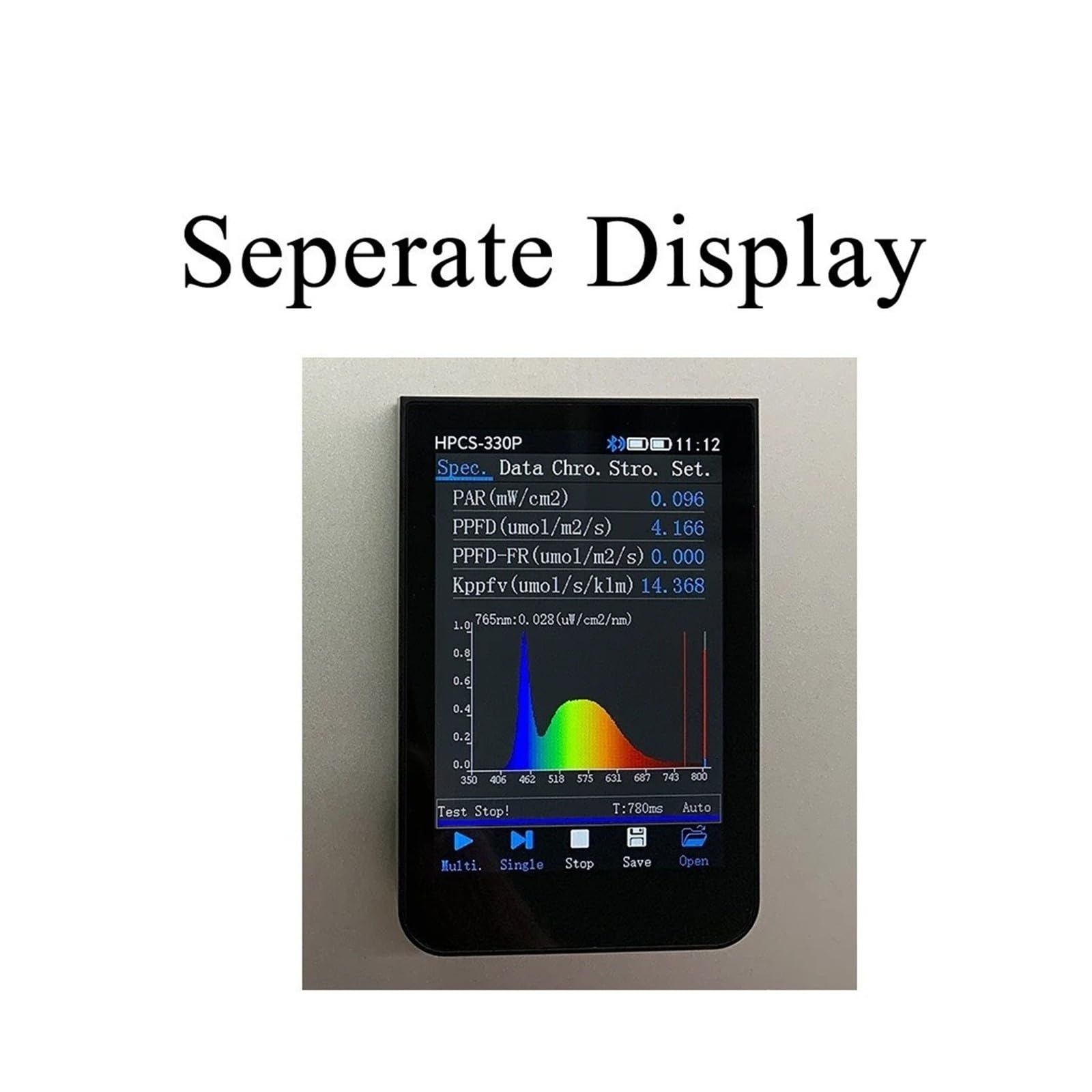 Ręczny Spektrometr HPCS330P 350-800nm ​​Światło LED Do Uprawy