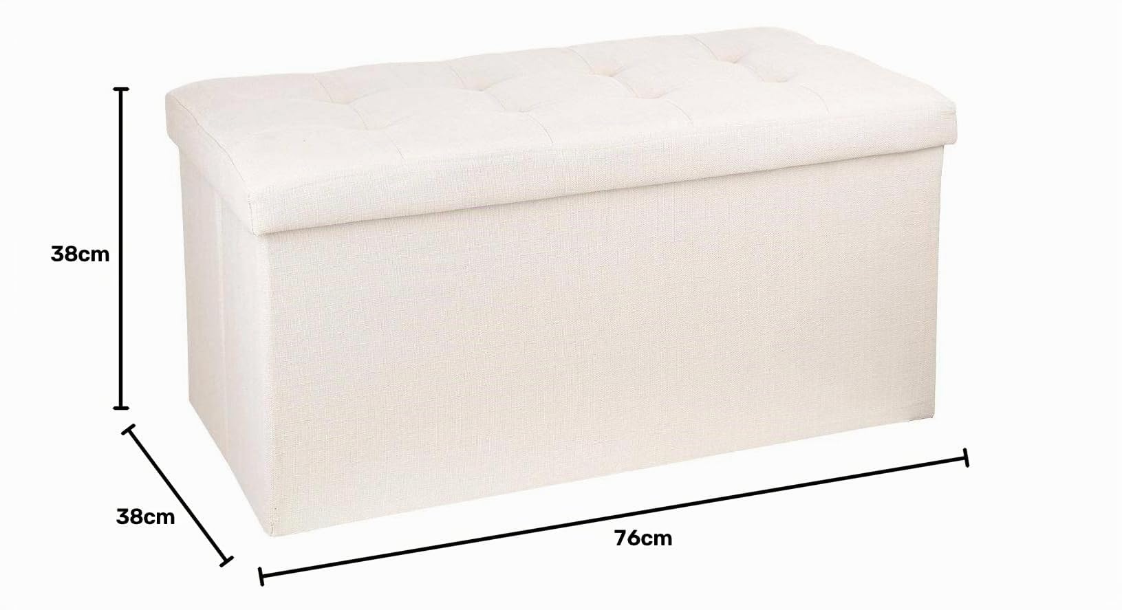 ATMOSPHERA CREATEUR D'INTERIEUR Puf Plegable Beige Doble