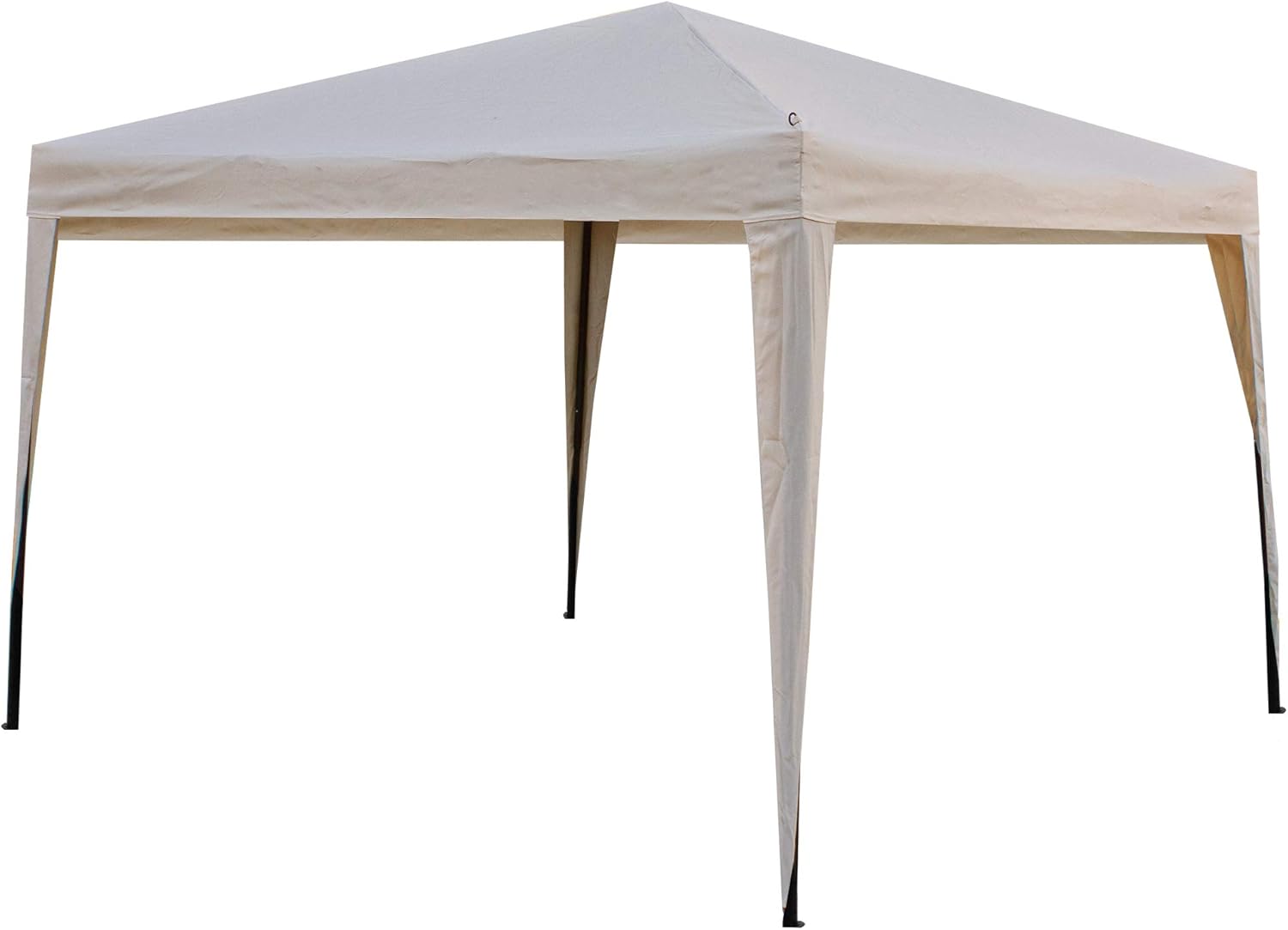 10' x 10' Beige Pop-Up Outdoor Canopy Gazebo