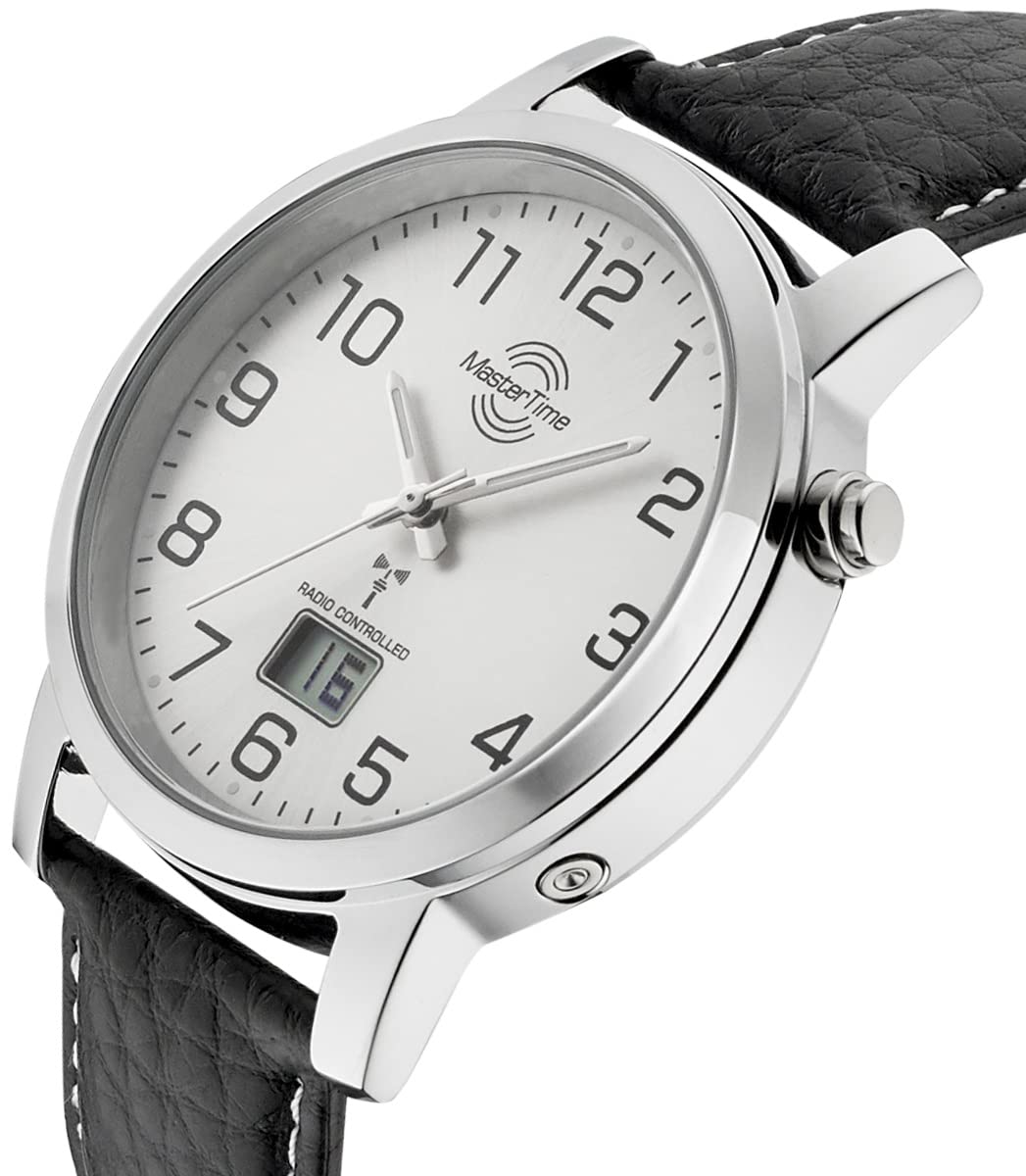 Master Time Funk Quarz Herren Uhr Analog-Digital mit Leder Armband MTGA-10294-12L