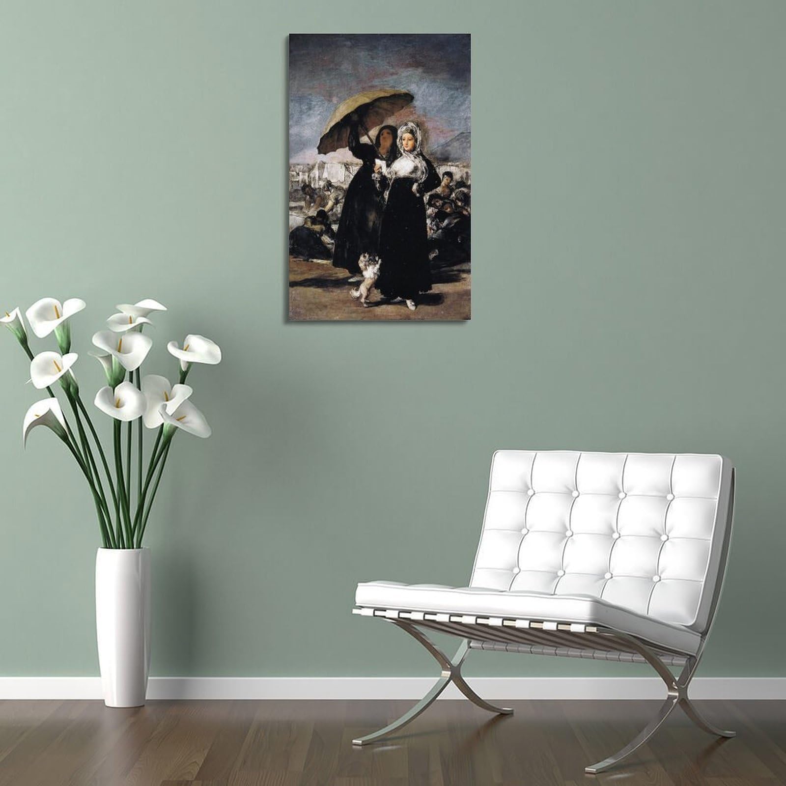 Francisco De Goya - Póster decorativo de las mujeres jóvenes, lienzo decorativo para pared, sala de estar, dormitorio, pintura de 60 x 90 cm