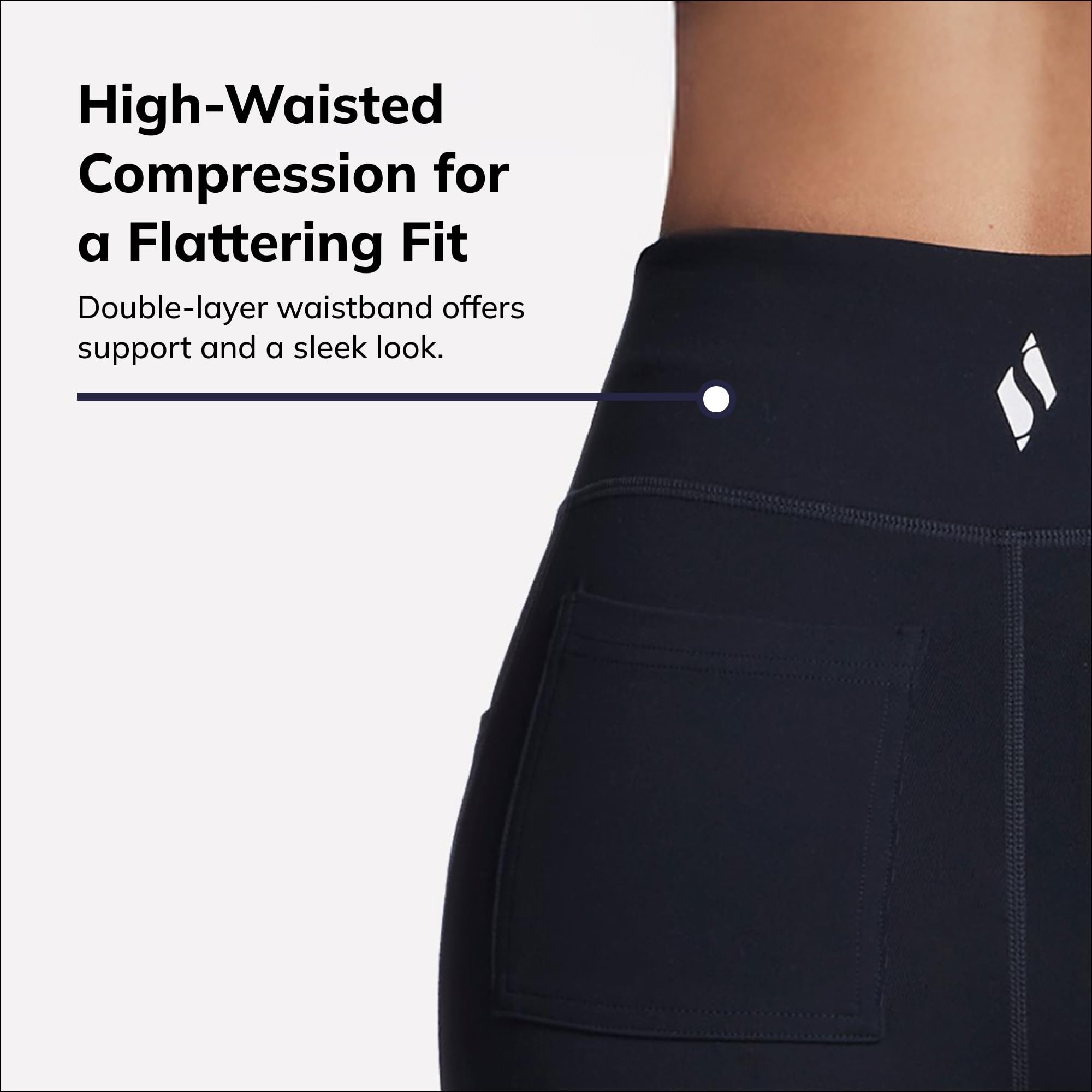 Skechers Women's Gowalk Pant Joy High Waisted, Black, Large