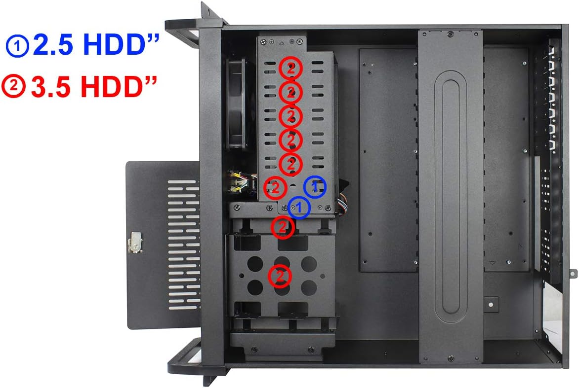 Rеvіеw Dіѕсоunt CiT 4U Rackmount Server Chassis, 500mm Deep, ATX, Micro ATX, Mini-ITX, 8 x 3.5 HDDs, 1 x 120mm Black Fan Included, A Budget Friendly Rackmount That Delivers an Exceptionally Powerful System | Black 🔥 CiT 4U Rackmount Server Chassis, 500mm Deep, ATX, Micro ATX, Mini-ITX, 8 x 3.5 HDDs, 1 x 120mm Black Fan Included, A Budget Friendly Rackmount That Delivers an Exceptionally Powerful System | Black