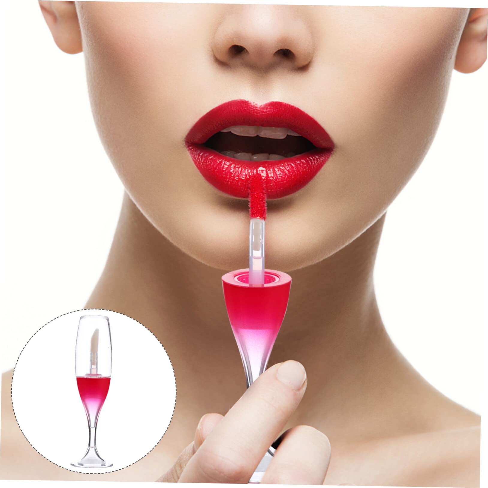 FRCOLOR 36stücke Wiederverwendbare Lip Gloss Röhrchen Im Weinglas-design Behälter Für Lippenpflege Und Kosmetik Für -proben Und