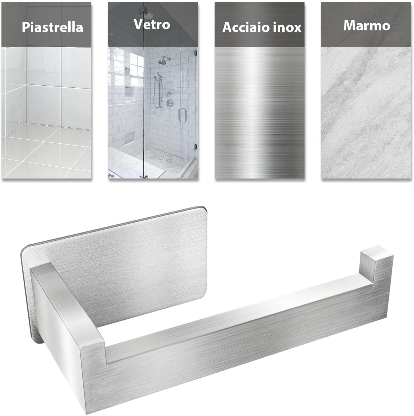 Auxmir Toilet Roll Holder, 3M Self Adhesive Paper Holder