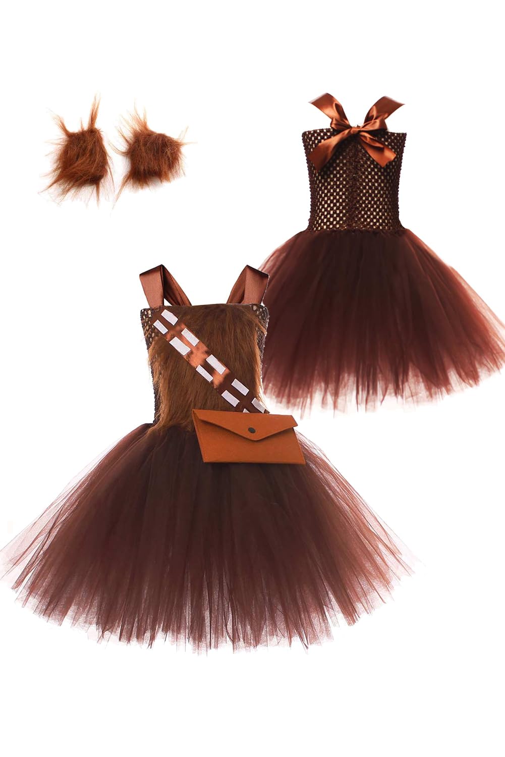 Rodwake Plush Dress Girls Plushies Costume Kids Monkey Costume Tutu Dress Halloween Outfits