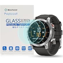 Poyiccot 2Pack Compatible with Garmin epix Gen 2 Screen Protector, 9H Hardness Tempered Glass Screen Protector Compatible With Garmin epix Gen 2 Smartwatch [Full Cover Protective ] [Anti Scratch]