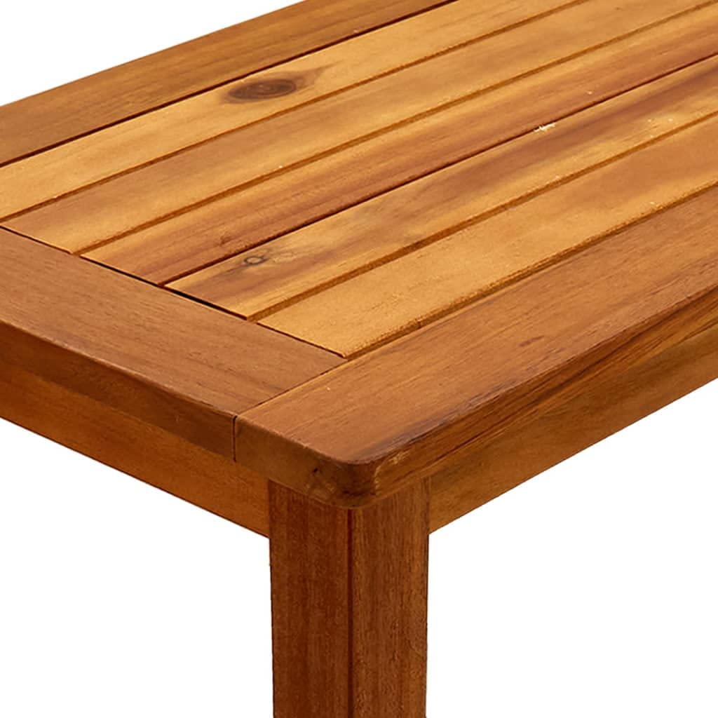 vidaXL Mesa Consola de Jardín Entrada Acento Pasillo Vestíbulo Recibidor Auxiliar Decoración Hogar Casa Escritorio 80x35x75 cm Madera Maciza de Acacia