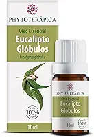 PHYTOTERAPICA- Óleo Essencial Eucalipto Globulus - Para Difusor, Massagem e Aromaterapia - Estimula a mente, renova energia, ativa concentração e foco - 100% Puro e Natural -Herbal e refrescante, 10ml