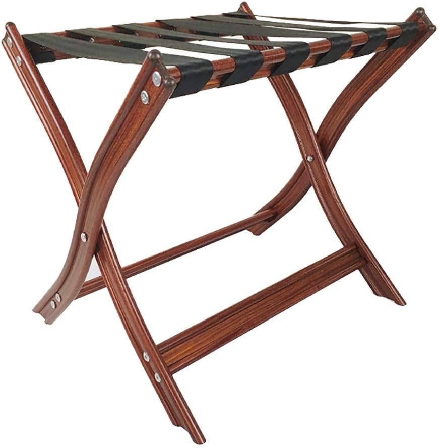 Luggage Rack, Folding Luggage Rack Hotel Folding Luggage Rack Bedroom Suitcase Support Stand Travel Bag Storage Holder Aluminum Alloy L59×W44×H49Cm,One Color